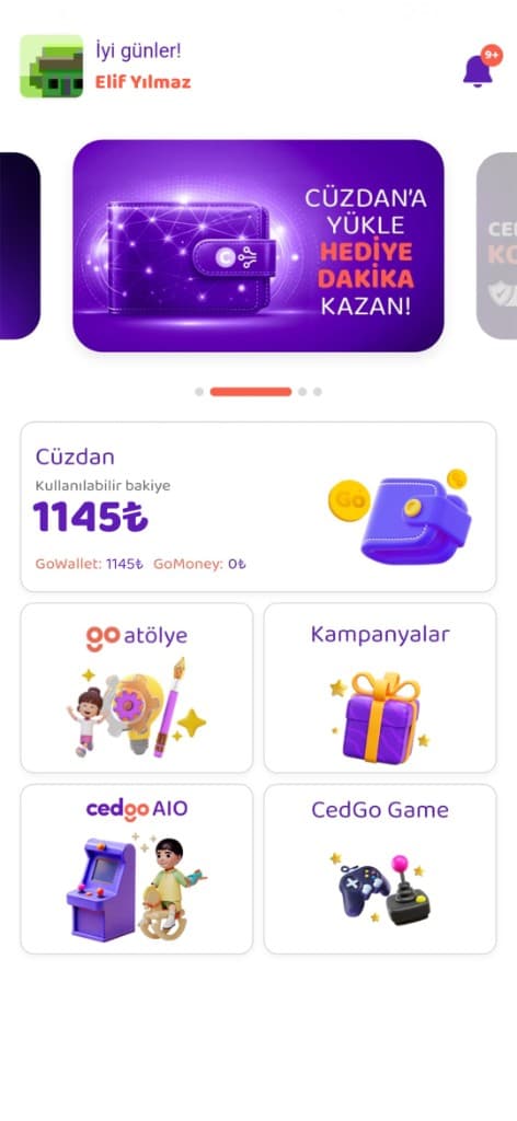 Cedgo SuperApp uygulama ekranı